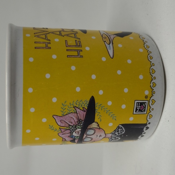 VINTAGE 1990's MARY ENGELBREIT "HAVE A HEART" COFFEE MUG/CUP - Picture 3 of 16